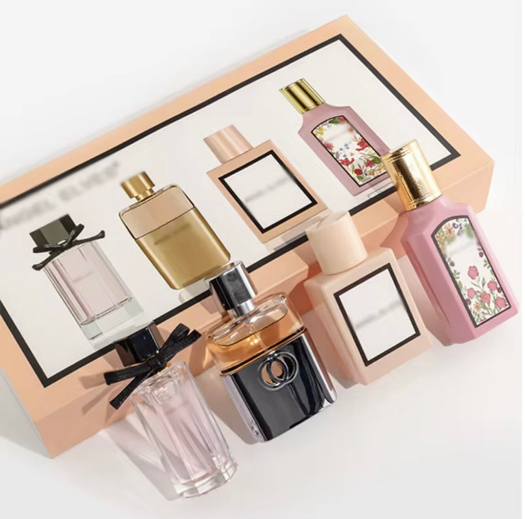 Perfume Women Gift Box Four Piece Set Plant Floral Scent Allure Lasting Fragrance Exudes Feminine Charm