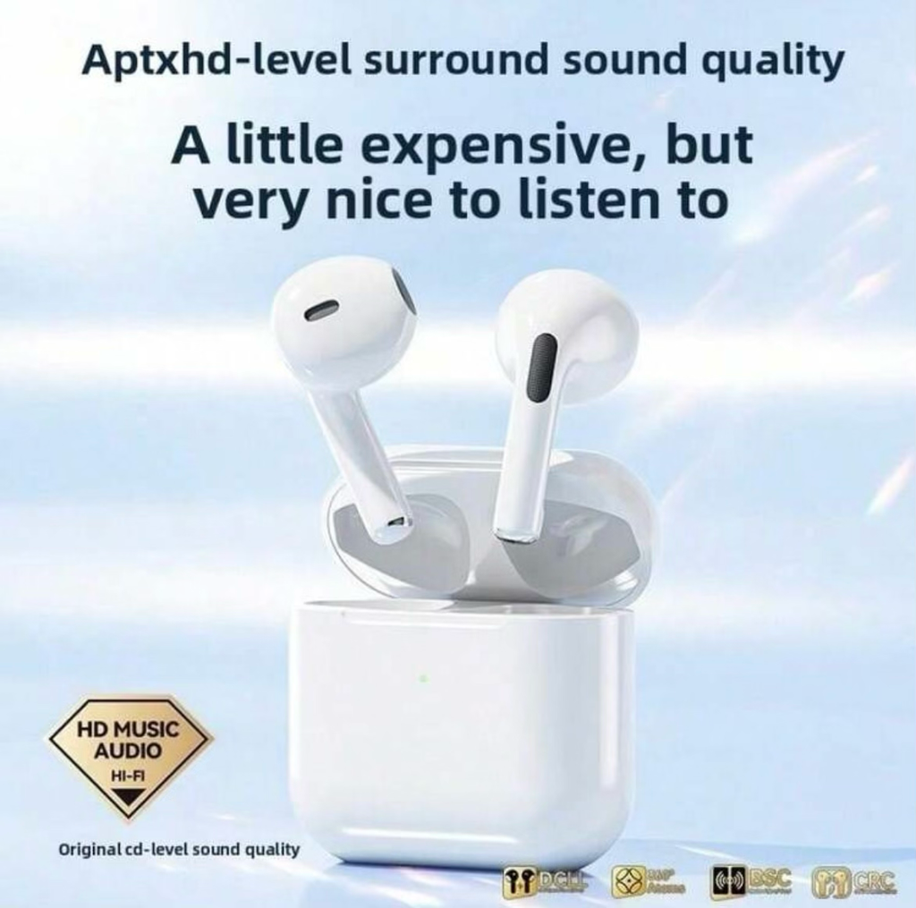 Premium Wireless Bluetooth Earbuds | Hi-Fi Stereo Sound, Touch Controls & Fast Pairing for iPhone & Android