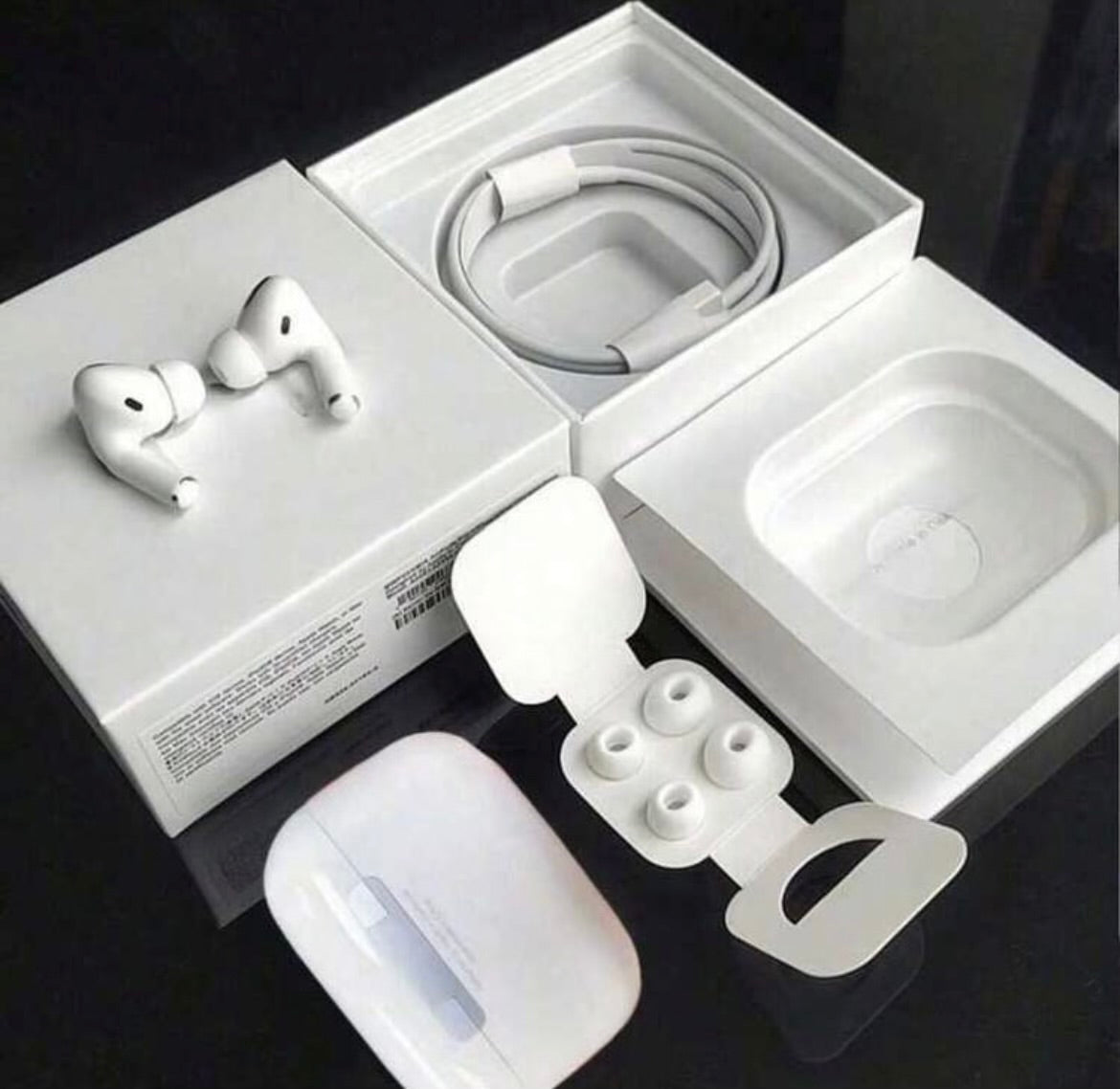 New Bluetooth 5.2 Headphones With ANC
Noise Cancellation And GPS Tracker Airpro
Compatible With IPhone IOS And Android Air 5 And Pods 4 High Quality And 6 Free Earbuds Included